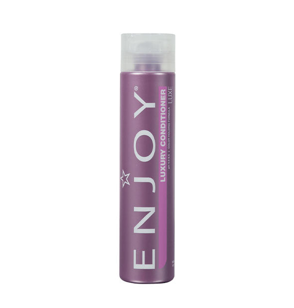 Purple 10 ounce bottle of Enjoy Luxury Conditioner