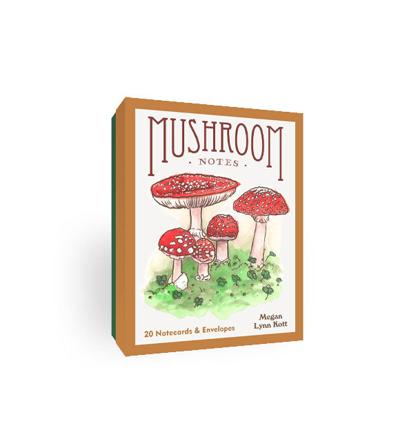 Box of 20 Mushroom Notes notecards and envelopes with illustration by Megan Lynn Kott