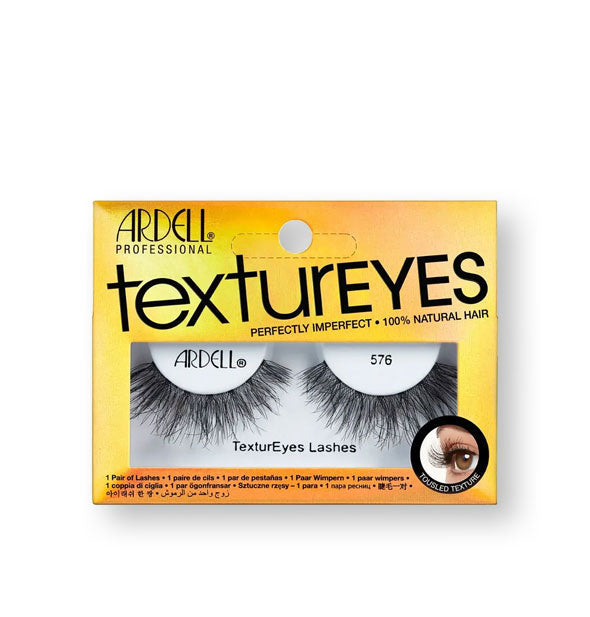 Pack of Ardell Professional TexturEyes Perfectly Imperfect 100% Natural Hair false eylashes in style #576