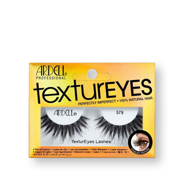 Pack of Ardell Professional TexturEyes Perfectly Imperfect 100% Natural Hair false eylashes in style #579