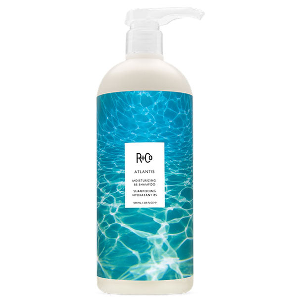 33.8 ounce bottle of R+Co Atlantis Moisturizing B5 Shampoo
