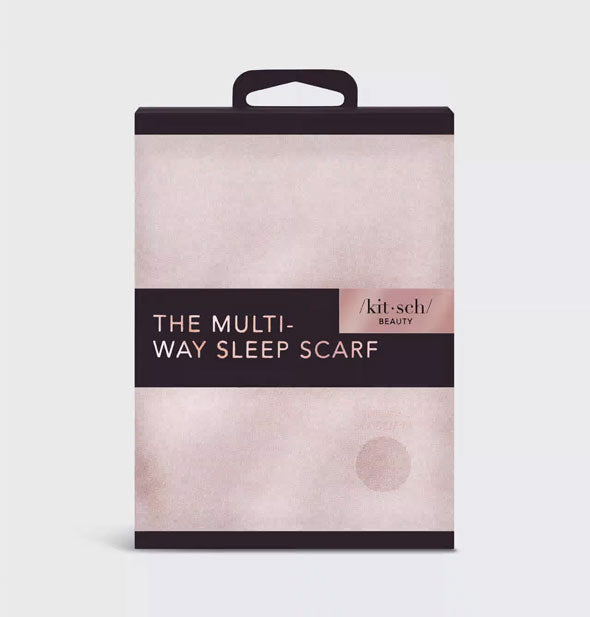 Pink Multi-Way Sleep Scarf by Kitsch in packaging