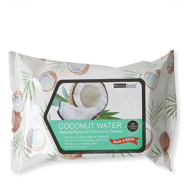 Beauty Treats Coconut Water Makeup Remover Cleansing Tissues