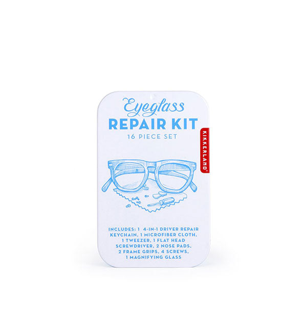 Eyeglass Repair Kit container with illustration