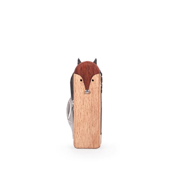Wooden fox nail care tool
