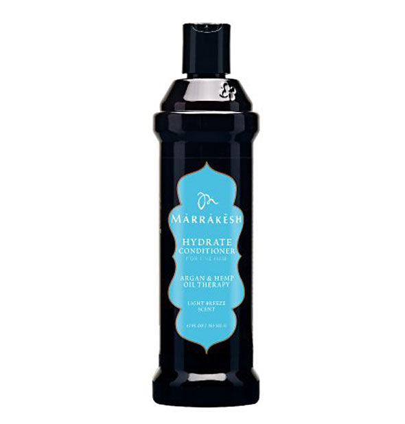 12 ounce bottle of Marrakesh Hydrate Conditioner with blue label