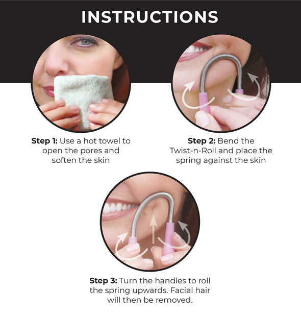 Instructions for use of the Twist-N-Roll Tweezer