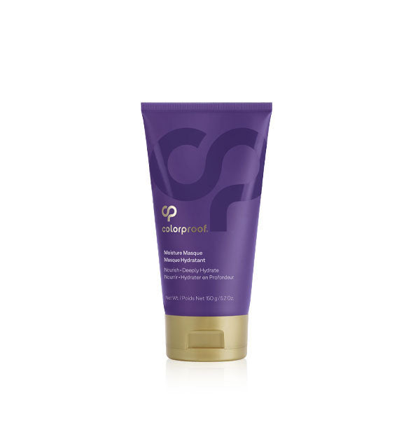 5.7 ounce purple bottle of ColorProof Moisture Masque with gold cap
