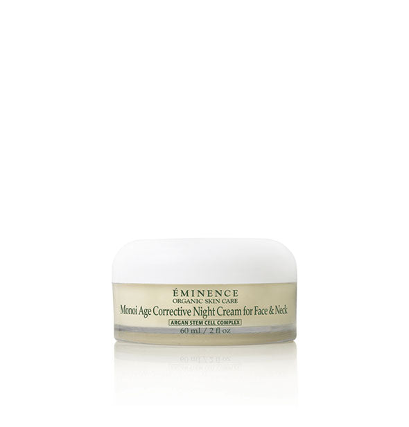 2 ounce pot of Eminence Organic Skin Care Monoi Age Corrective Night Cream for Face & Neck