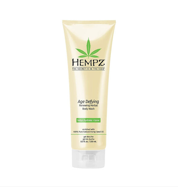 8.5 ounce bottle of Hempz Age Defying Renewing Herbal Body Wash