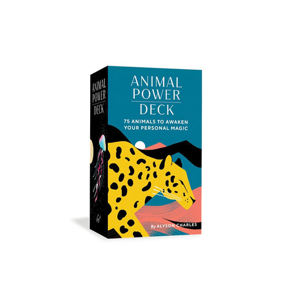 Animal Power Deck box with teal background and bold cheetah graphic