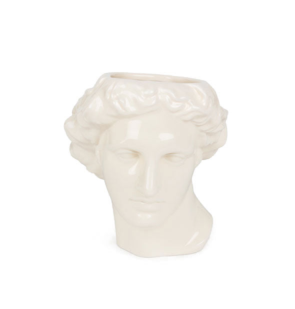 White Apollo head vase