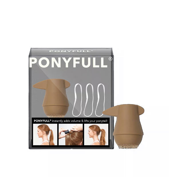 Ponyfull packaging with blonde Ponyfull removed and set to the side