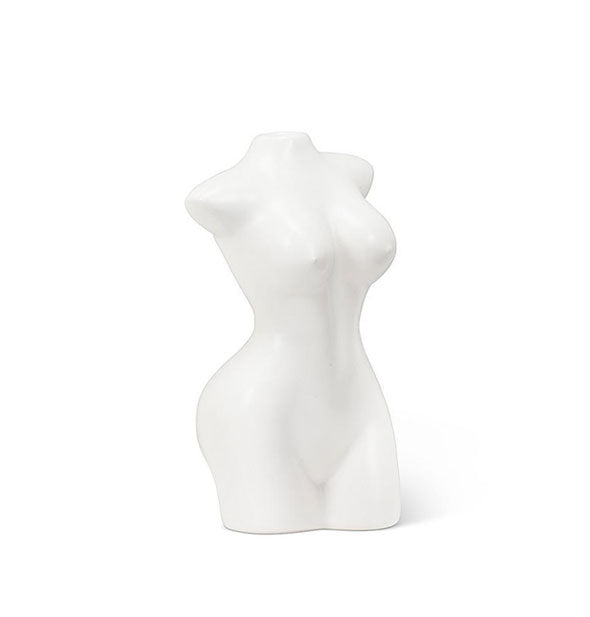 White porcelain nude form vase