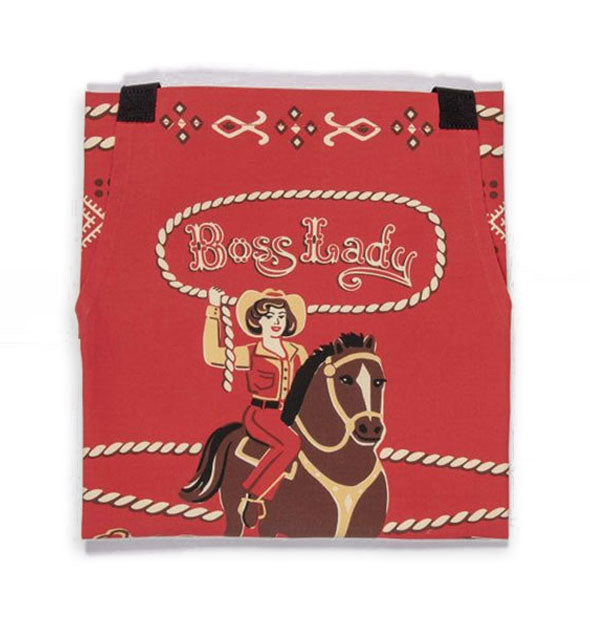 Boss Lady apron cowgirl illustration closeup