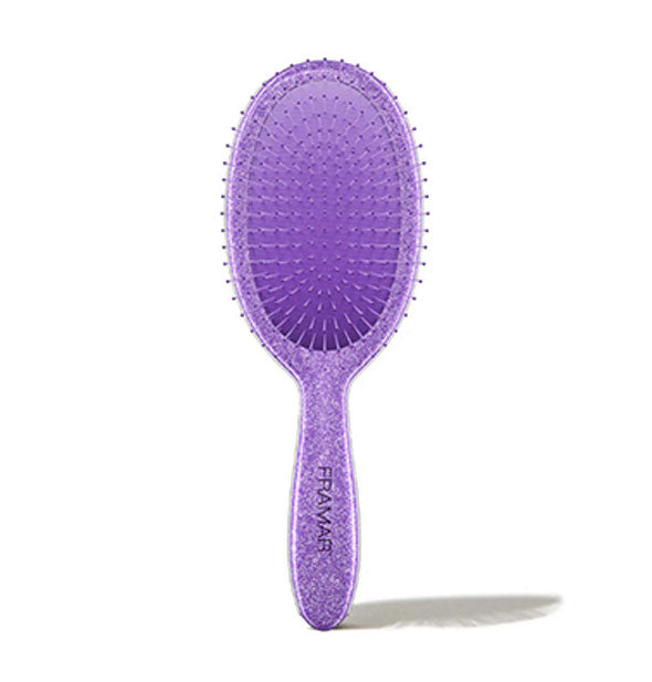 Glittery purple Framar hairbrush