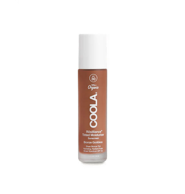 Bottle of Coola Rosilliance Tinted Moisturizer Sunscreen in Bronze Goddess