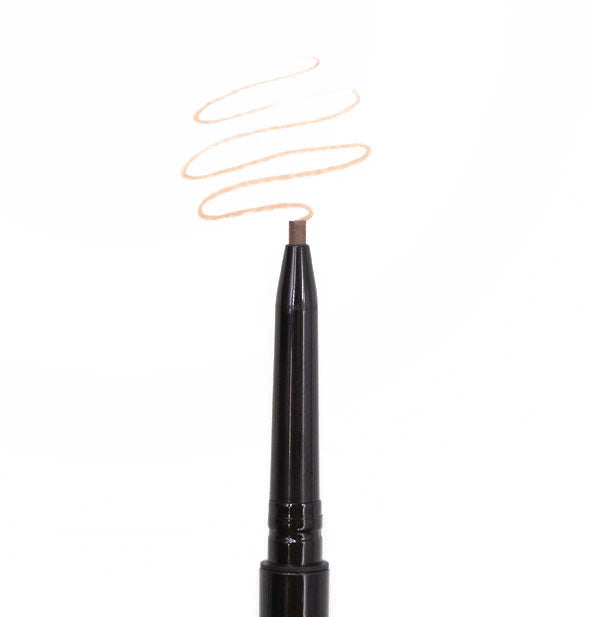 Brow Defining Pencil in Brown with sample squiggle drawn