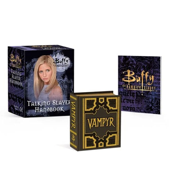 Components of the Buffy the Vampire: Talking Slayer Handbook gift set