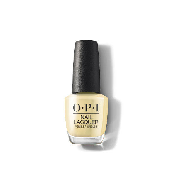 Bottle of iridescent pastel yellow OPI Nail Lacquer