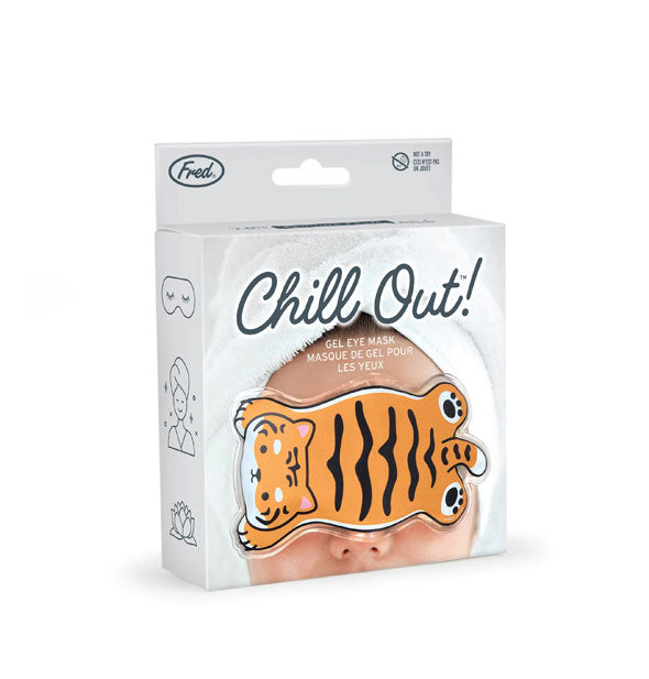 Cute tiger Chill Out! Gel Eye Mask box