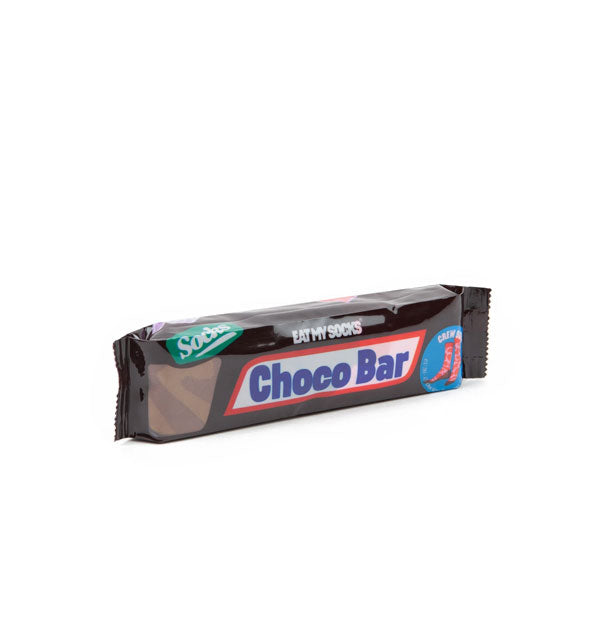 Pack of Choco Bar socks by Eat My Socks resembles a candy bar wrapper