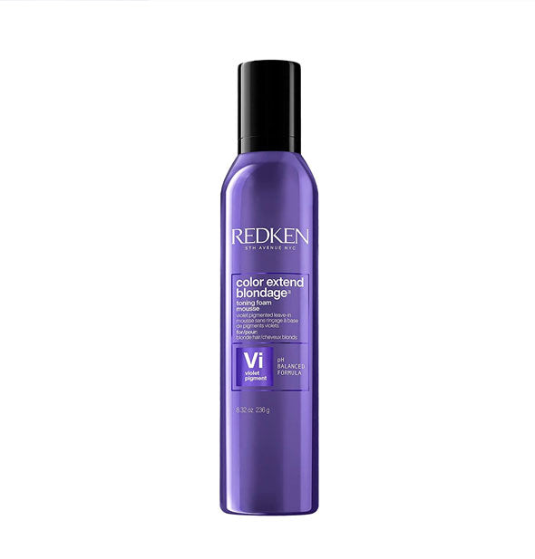 8.32 ounce can of Redken Color Extend Blondage Toning Foam Mousse