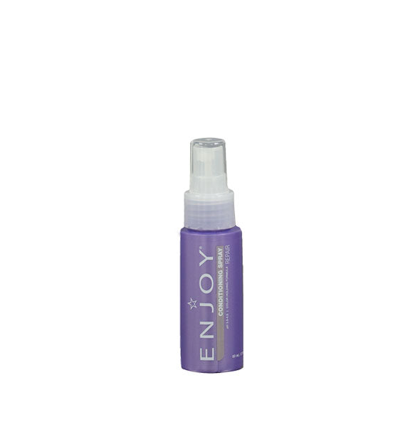 Purple 2 ounce bottle of Enjoy Conditioning Spray