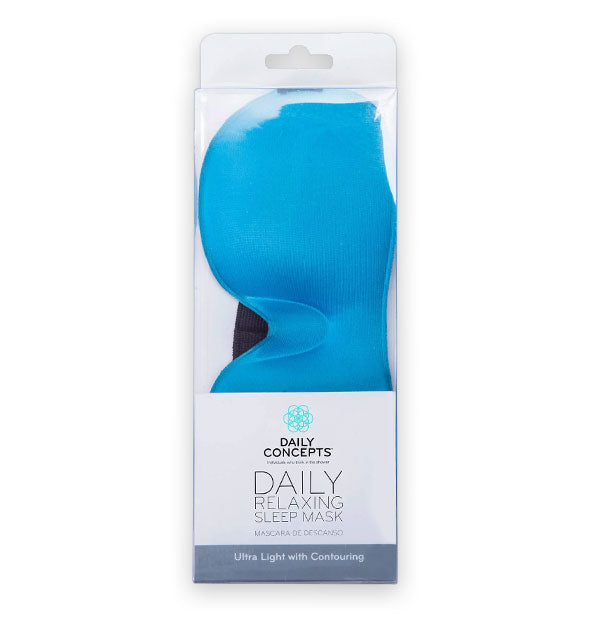 Daily Concepts Daily Relaxing Sleep Mask pack with blue mask visible through packaging window
