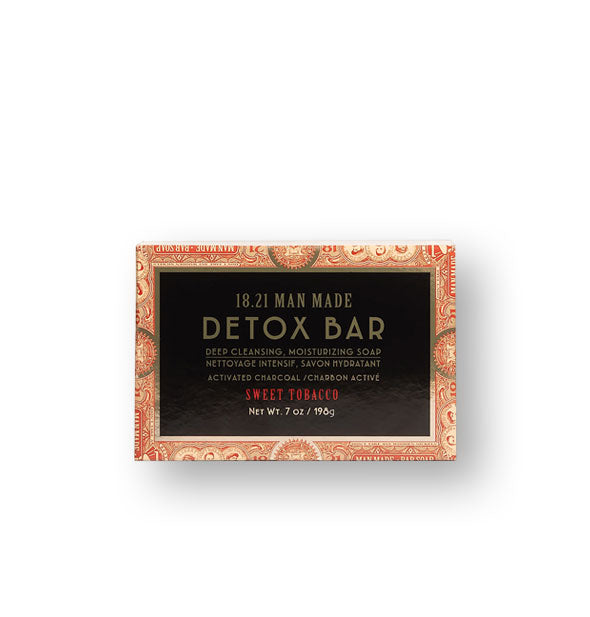 7 ounce wrapped Detox Bar by 18.21 Man Made in Sweet Tobacco scent