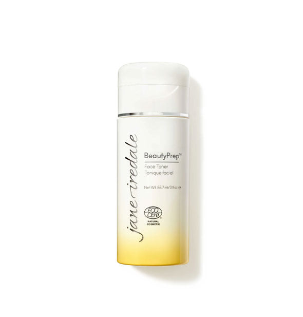 Yellow-to-white ombré 3 ounce bottle of Jane Iredale BeautyPrep Face Toner