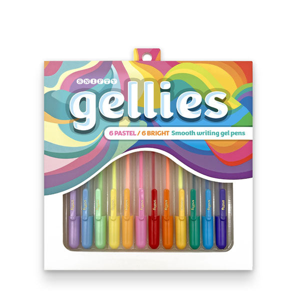 Pack of 12 colorful Gellies Smooth Writing Gel Pens