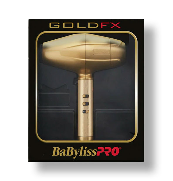 Gold FX BaBylissPRO hair dryer in packaging