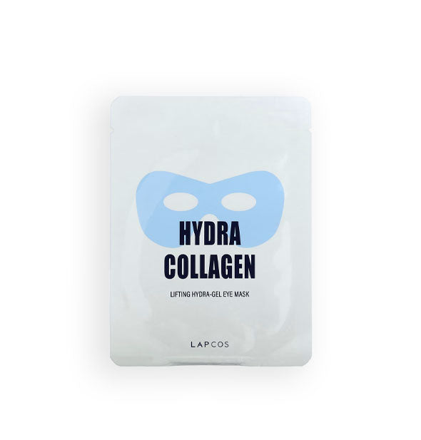 White and blue Lapcos Hydra Collagen Lifting Hydra-Gel Eye Mask packet