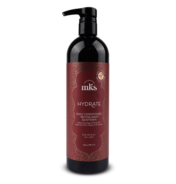 25 ounce bottle of MKS eco Hydrate Daily Conditioner