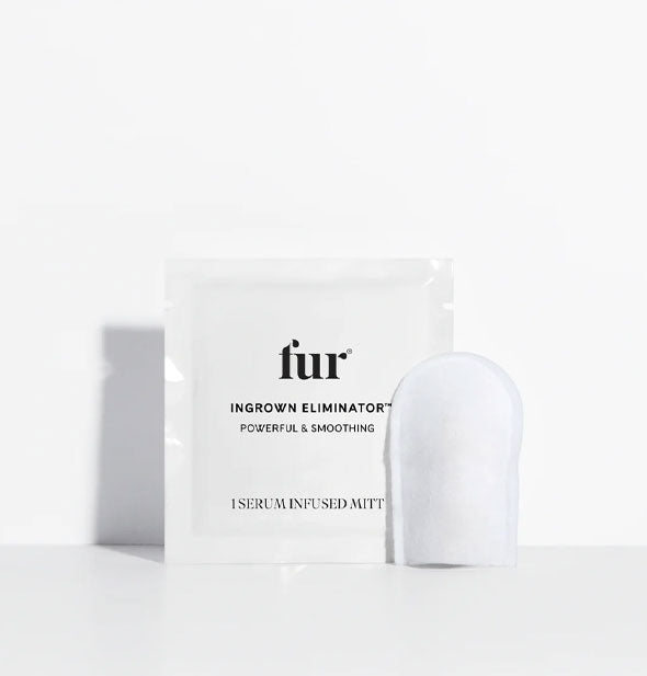 Fur Ingrown Eliminator Serum Infused Mitt with packaging