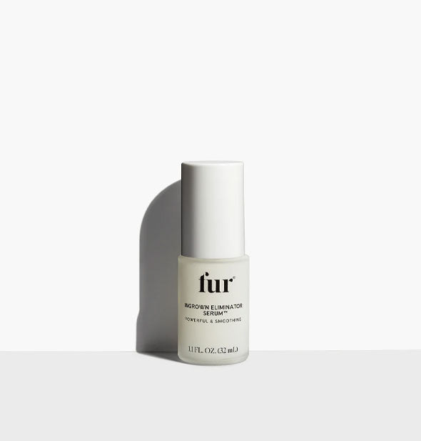 Small bottle of Fur Ingrown Eliminator Serum with white cap