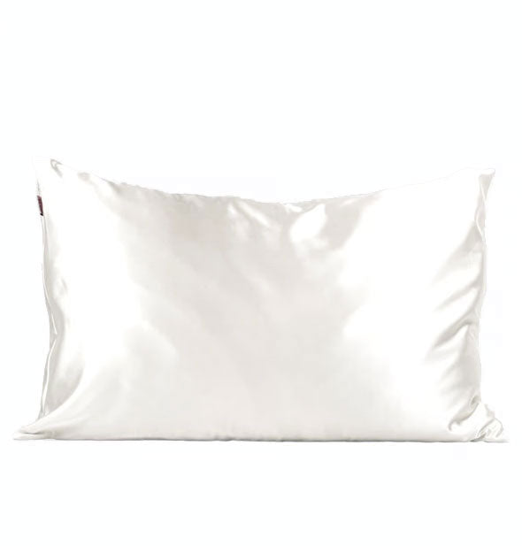 Ivory white satin pillowcase