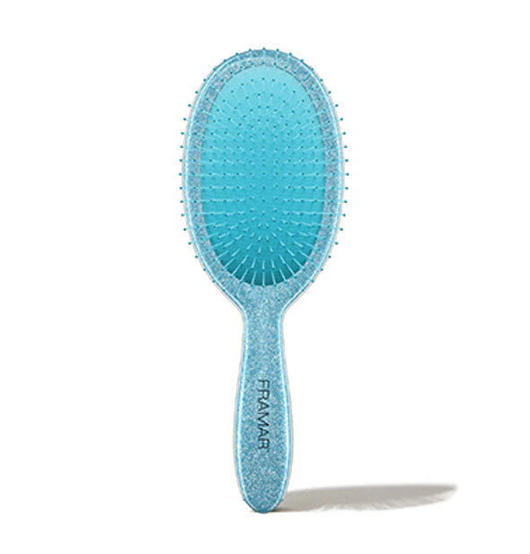 Glittery blue Framar hairbrush