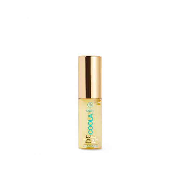 Tube of Coola Liplux Hydrating Oil with gold cap