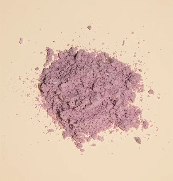 A pile of powdery purple bath soak