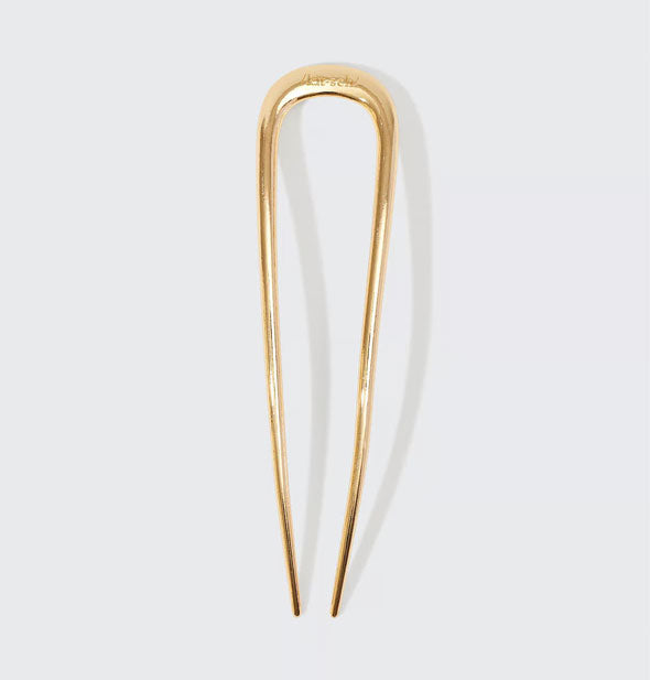 Gold U-shaped hair pin