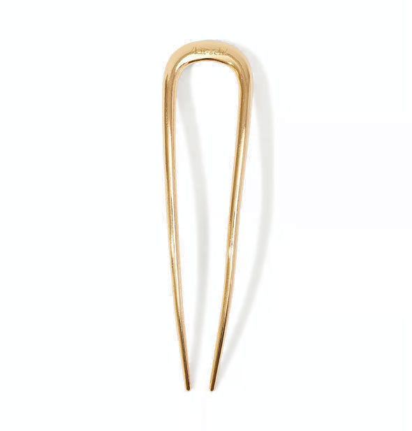 Gold U-shaped hair pin