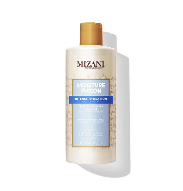 16.9 ounce bottle of Mizani Moisture Fusion Intense Hydration Gentle Clarifying Shampoo