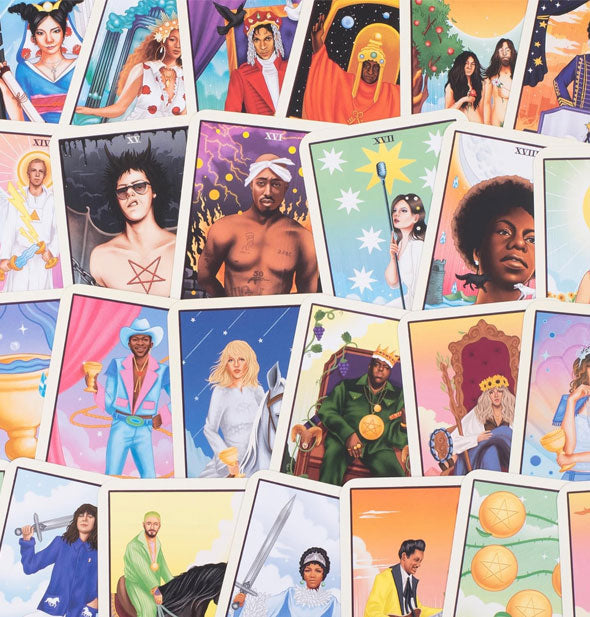 Sample cards from the Music Tarot deck