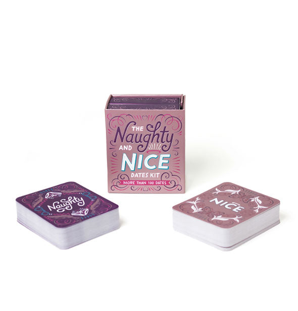Naughty and Nice decks of The Naughty and Nice Dates Kit with box