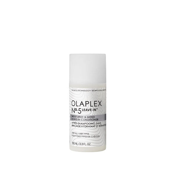 3.3 ounce cylindrical bottle of Olaplex No. 5 Leave-In Moisture & Mend Leave-In Conditioner