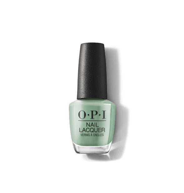 Bottle of green OPI Nail Lacquer