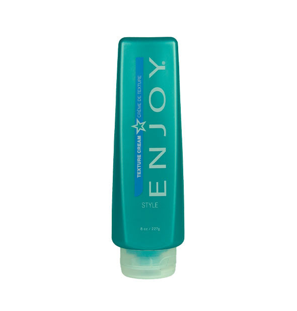Blue 8 ounce bottle of Enjoy Texture Cream