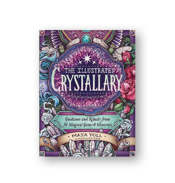 Intricately illustrated cover of The Illustrated Crystallary